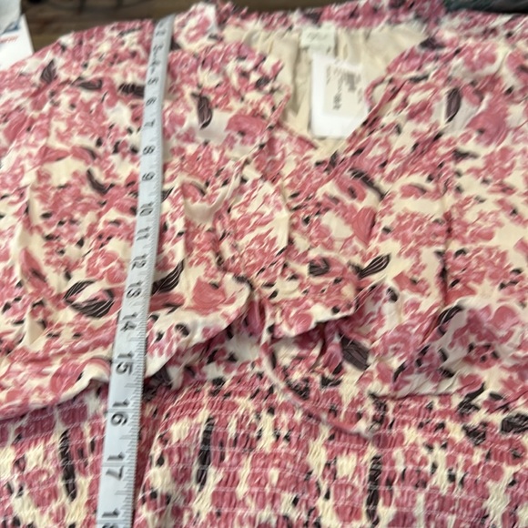 Evereve Pink and White Long Sleeve Sundress - Picture 6 of 8